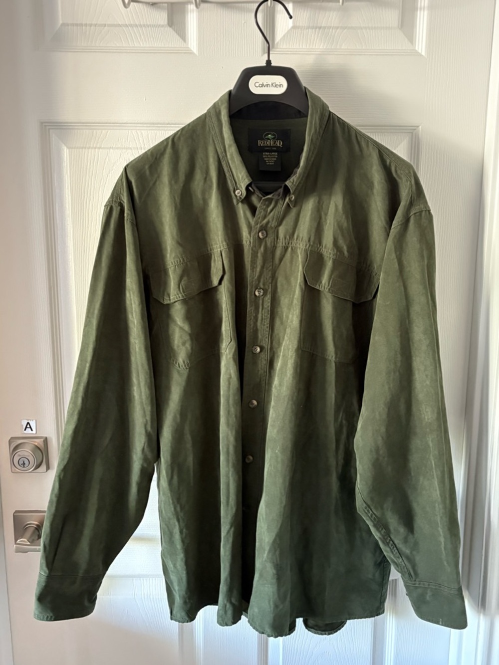 RedHead Olive Green Utility Button-Down Shirt - Size XL